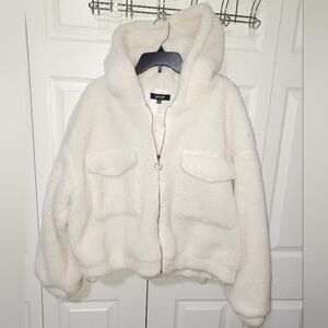 Love Star Zip Front Fleece Hoodie 3XL